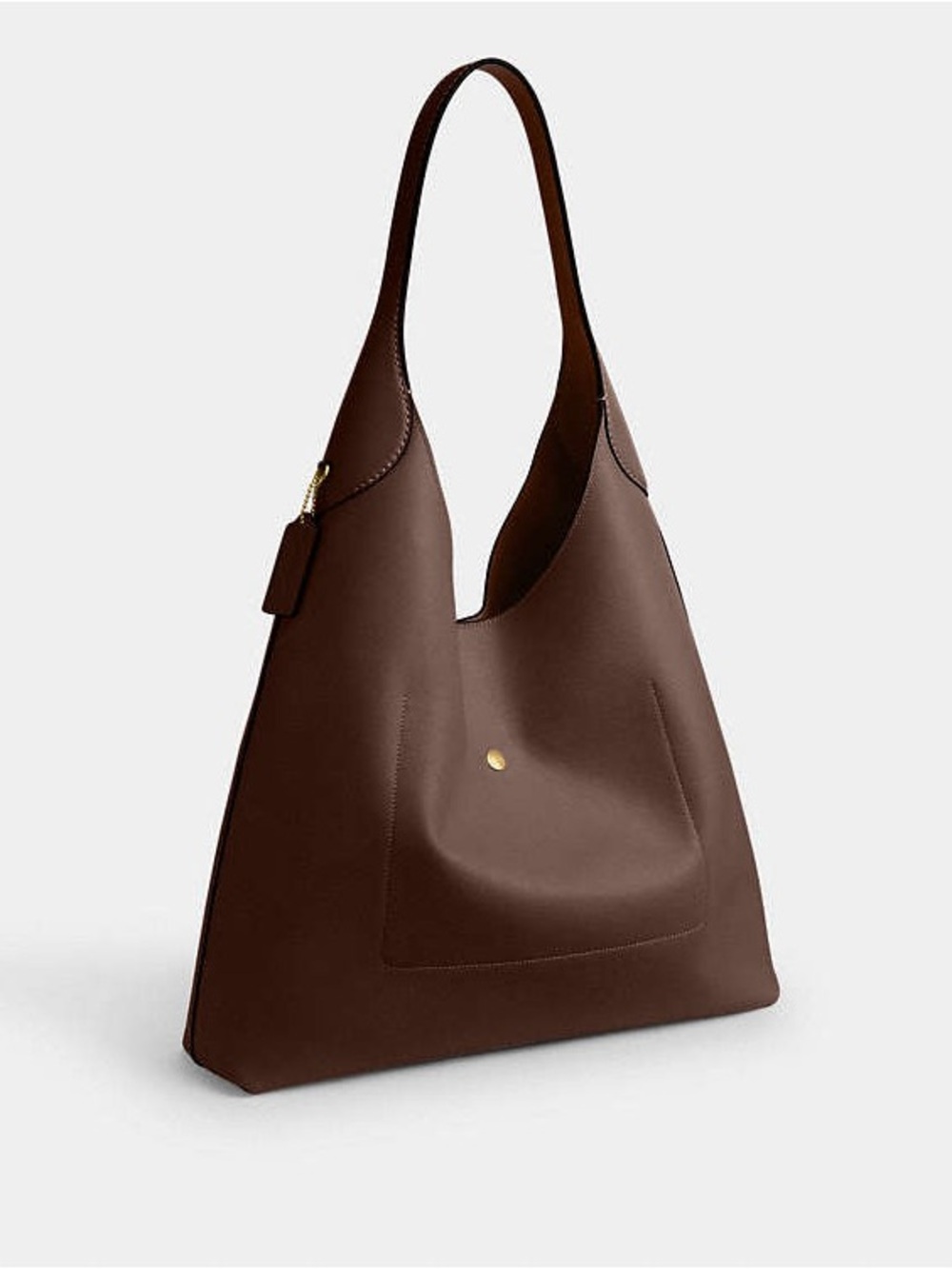 Coach Brooklyn Shoulder Bag 39 in Maple Brown Leather - Picture 3 of 4